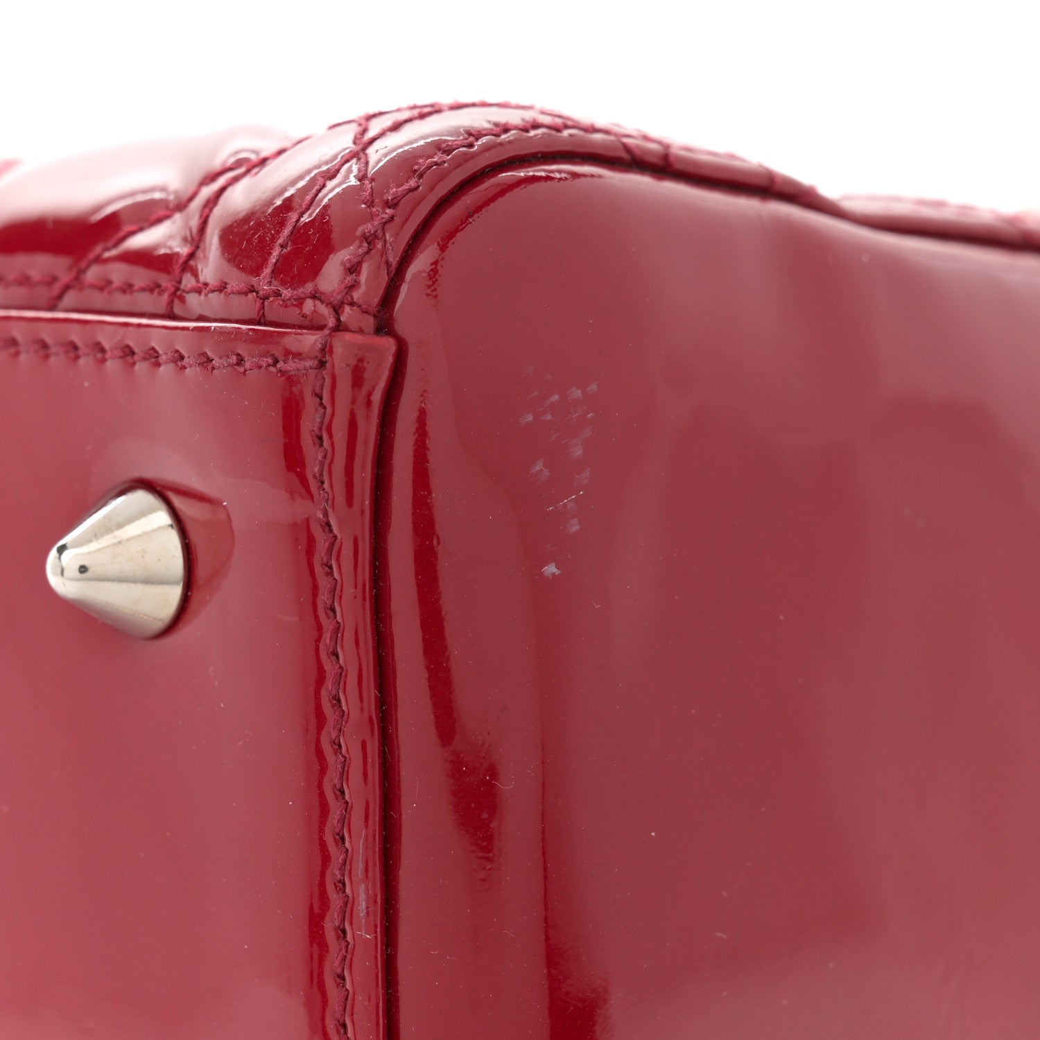 Christian Dior Patent Cannage Medium Lady Dior Burgundy Red 12 of 12