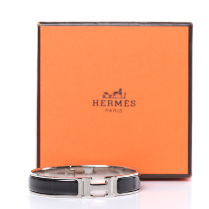 Hermes Enamel Narrow Clic Clac H Bracelet GM Black 6 of 6