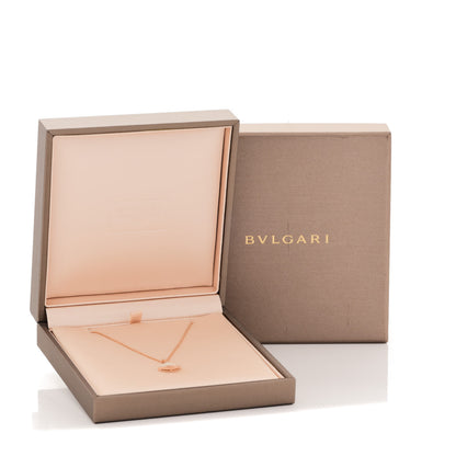 Bulgari 18K Rose Gold Diamond Mother of Pearl Small Divas' Dream Pendant Necklace 6 of 6