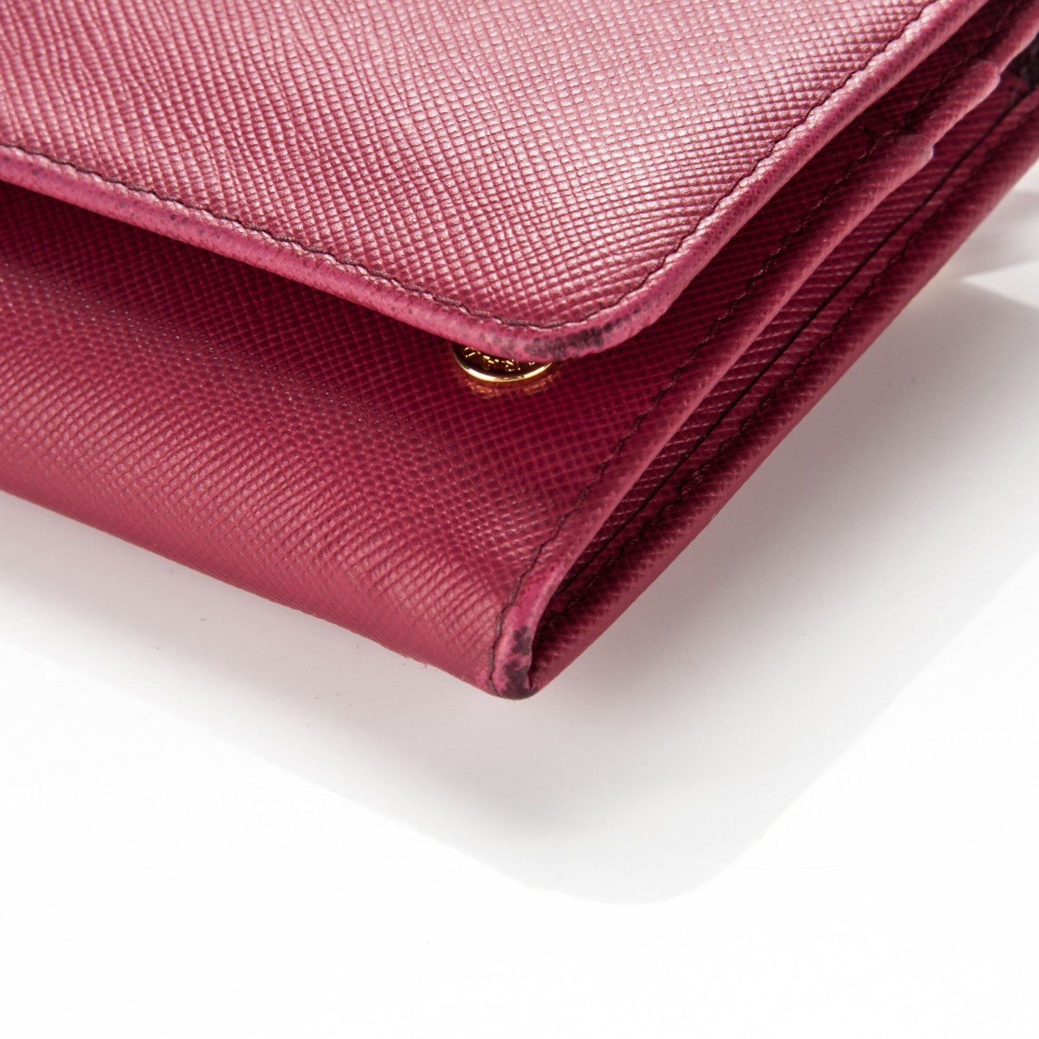 Prada Saffiano Metal Continental Flap Wallet 9 of 9