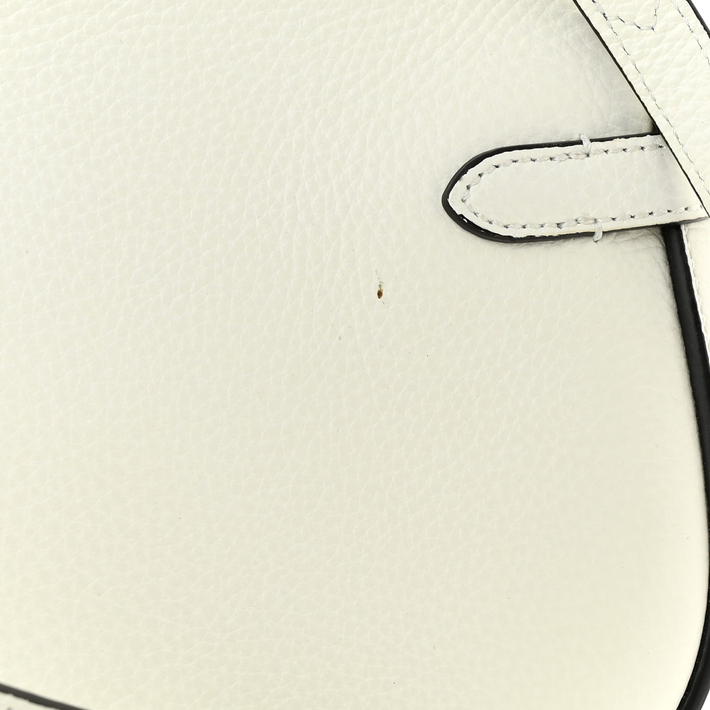Small Classic Grain Calfskin Small Amberley Satchel White