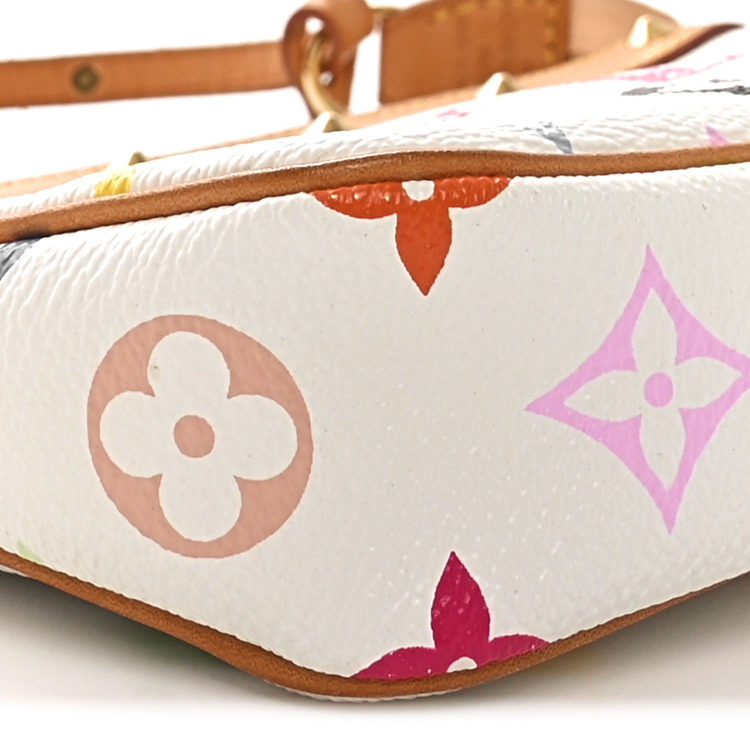 Louis Vuitton Monogram Multicolor Pochette Accessories White 8 of 9