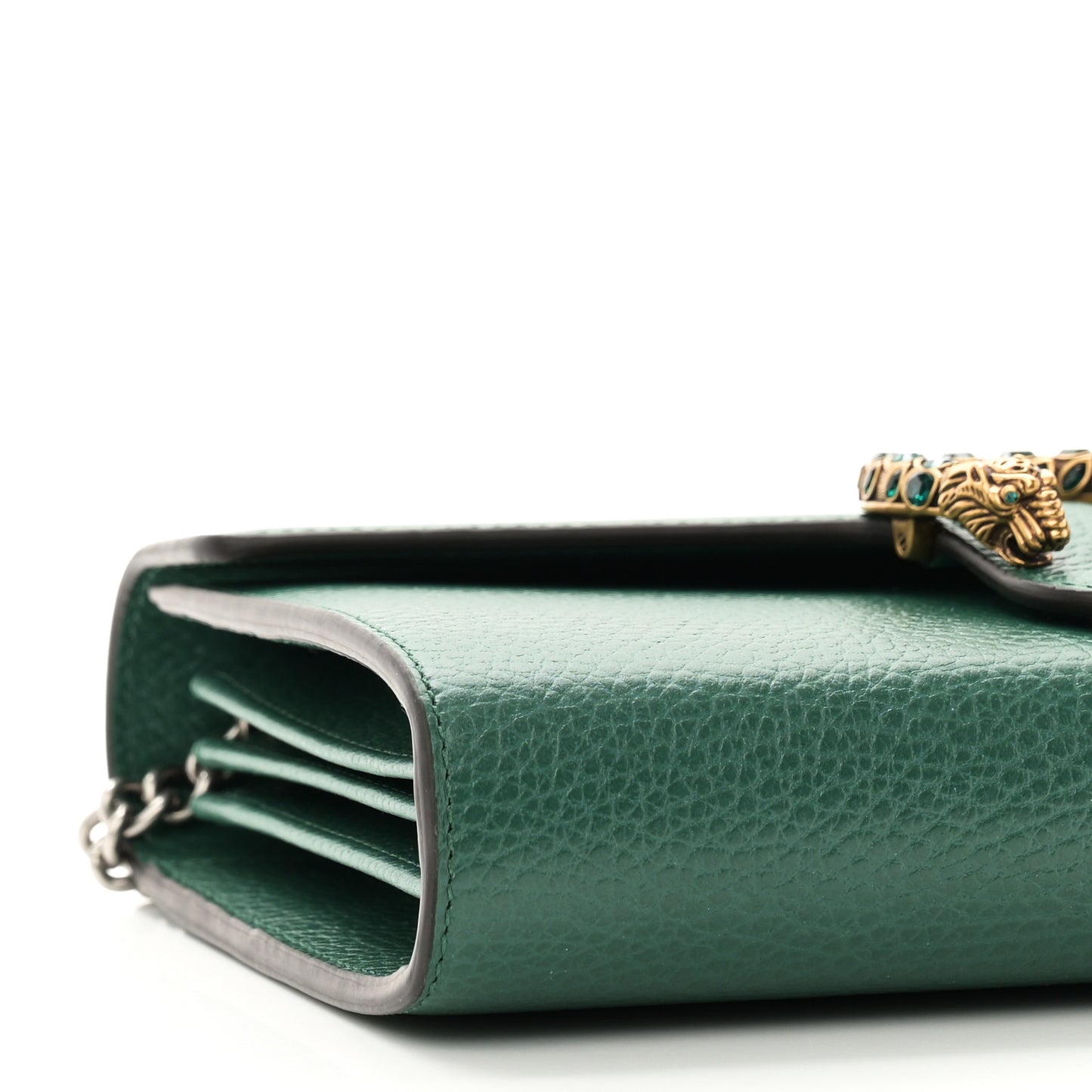 Calfskin Mini Dionysus Chain Wallet Emerald