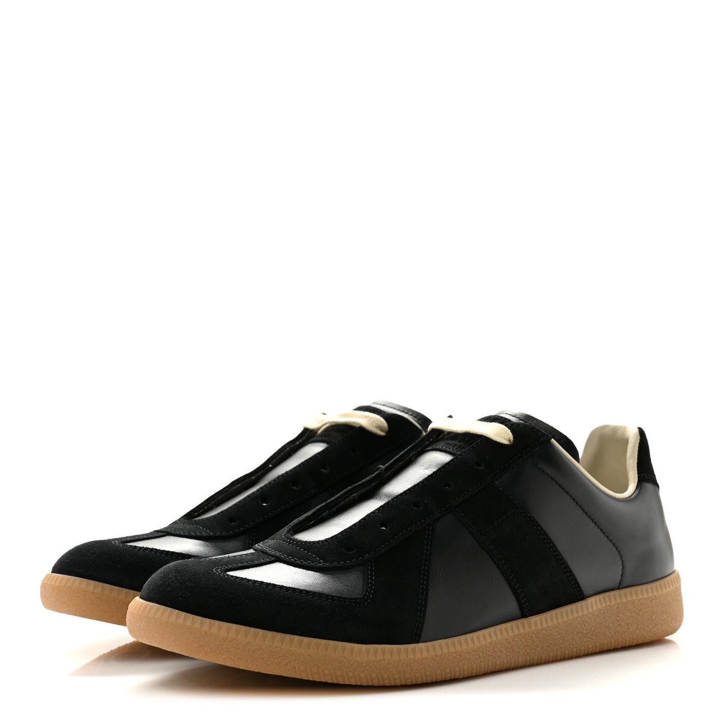 Nappa Suede Mens Replica Sneakers 41.5 Black