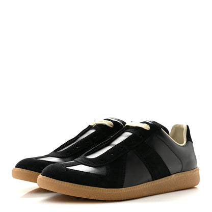 Maison Margiela Nappa Suede Mens Replica Sneakers 41.5 Black 4 of 10