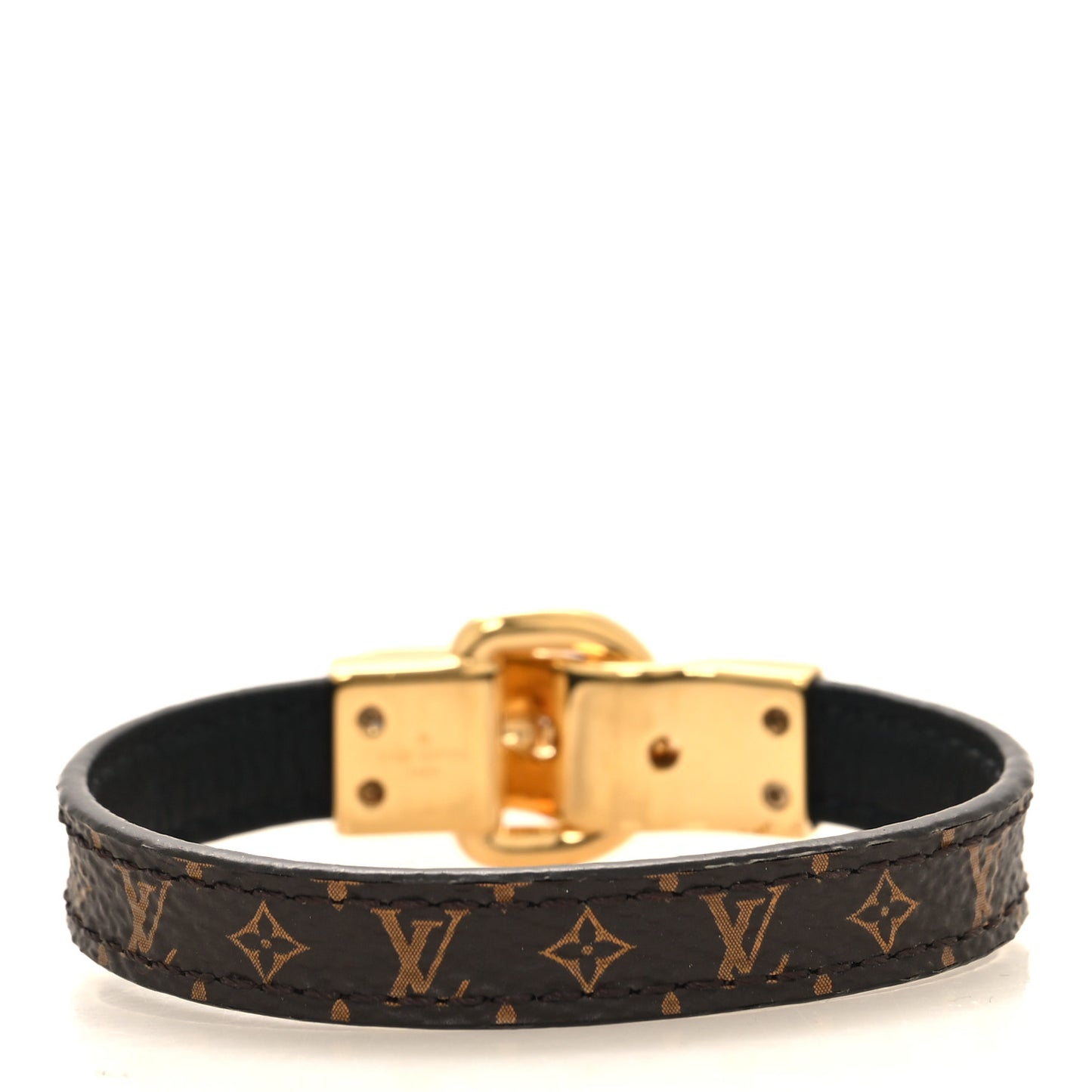 LOUIS VUITTON Monogram Fasten Your LV Bracelet 17