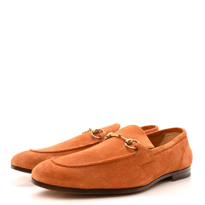 Gucci Suede Horsebit Mens Jordaan Loafers 11 Harness Brown 4 of 9