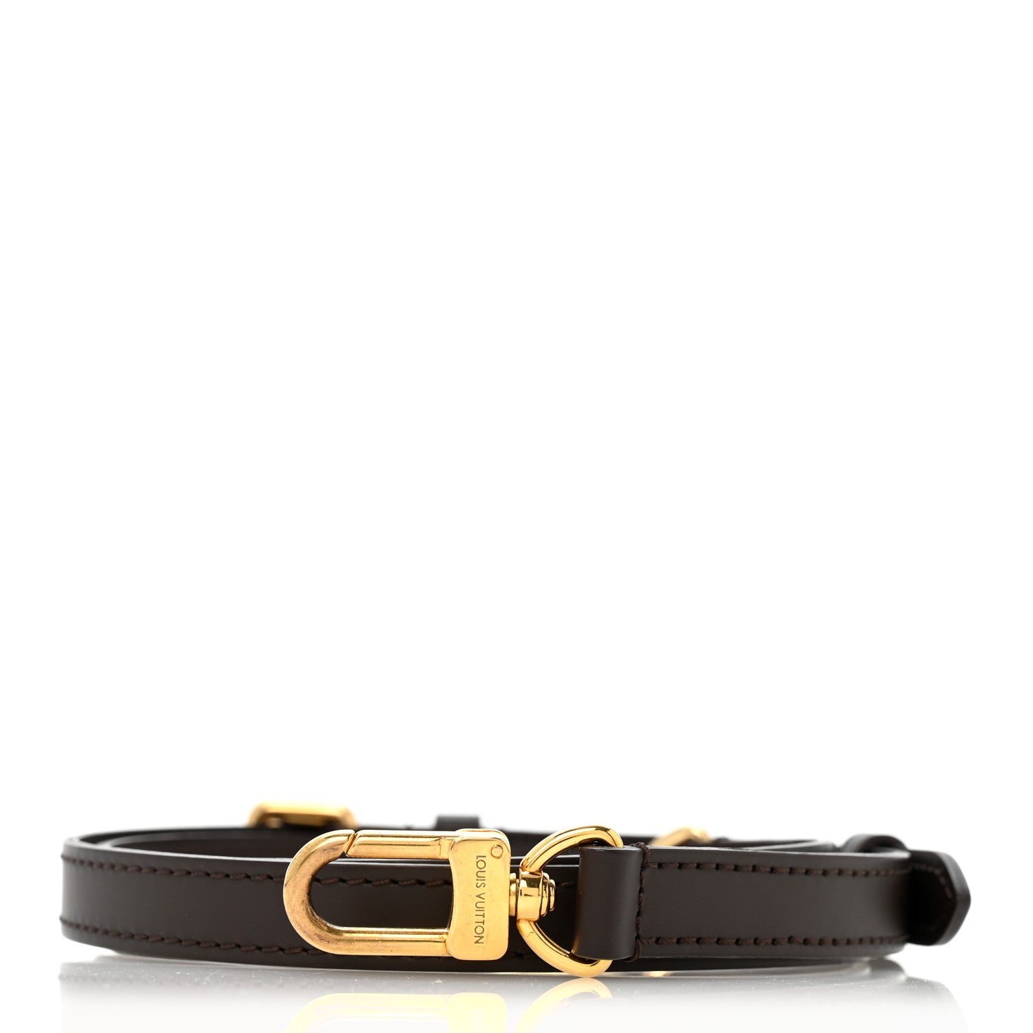 Louis Vuitton Calfskin 16mm Adjustable Shoulder Strap Brown 1 of 4