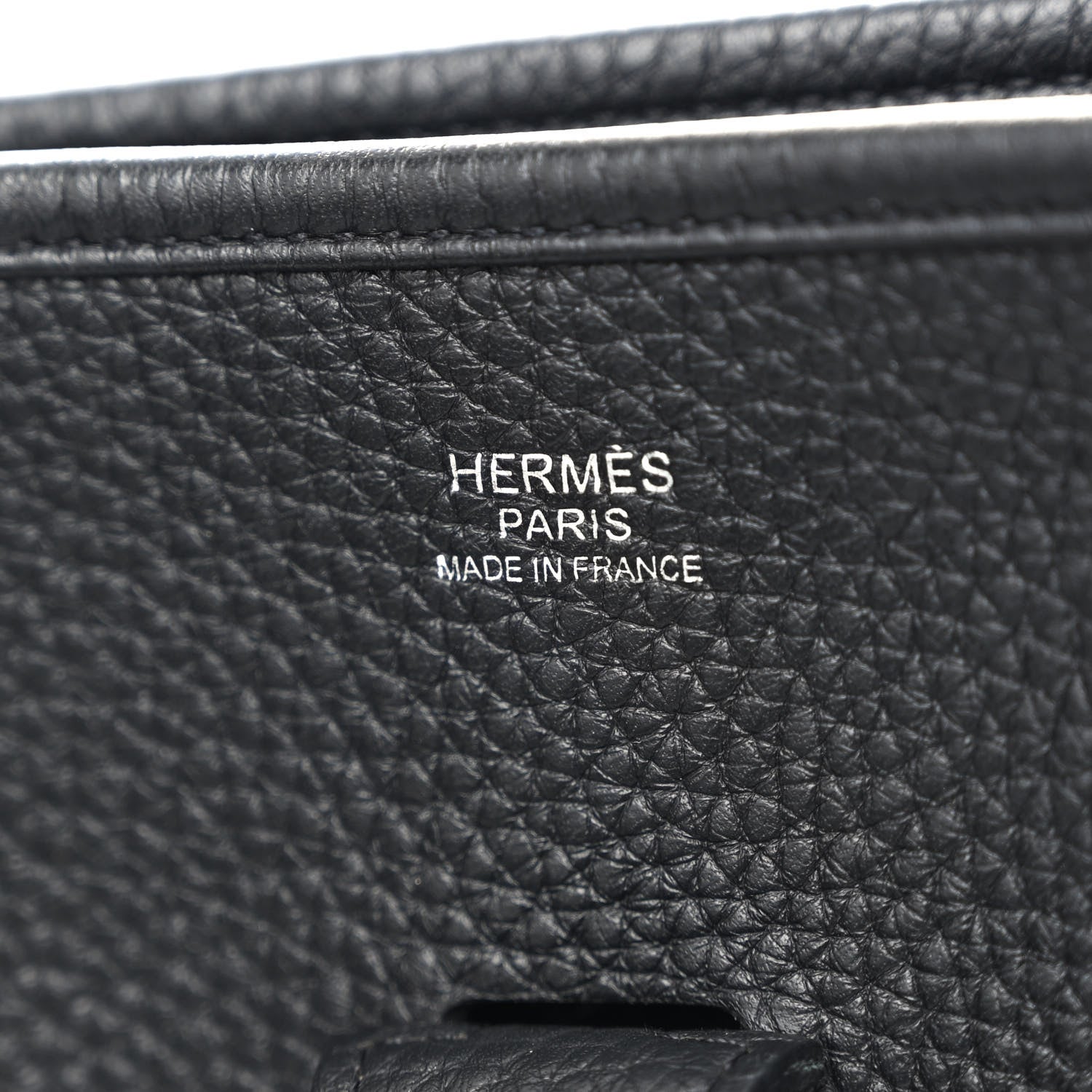 Hermes Taurillon Clemence Evelyne III GM Black 6 of 9