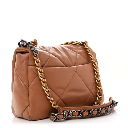 Chanel Lambskin Quilted Medium Chanel 19 Flap Brown 3 of 11