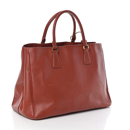 Prada Saffiano Lux Large Tote Bacca 2 of 8