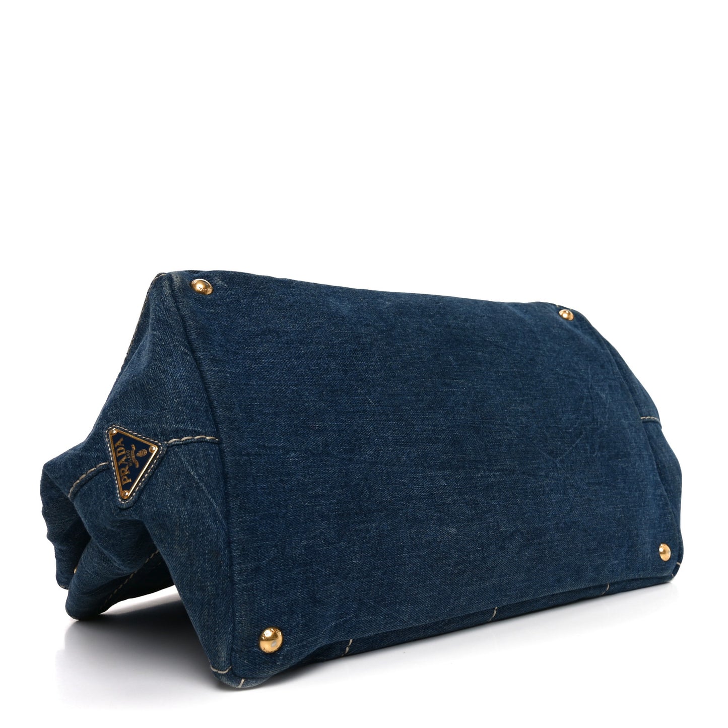 Denim Canapa Logo Tote Avio