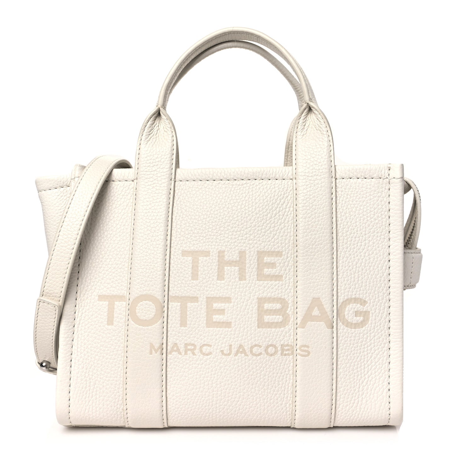 Grained Calfskin Small The Tote Bag Cotton