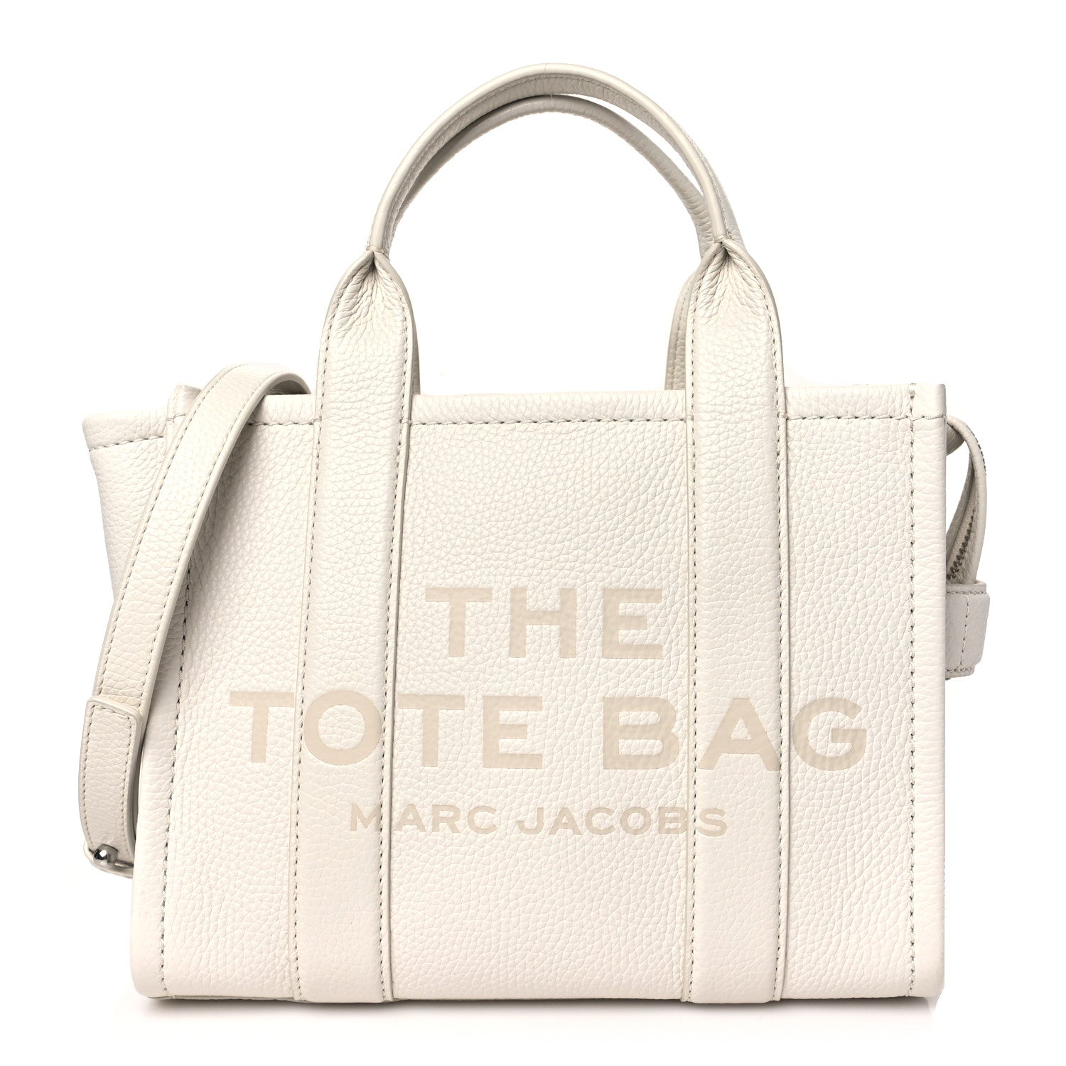 Marc Jacobs Grained Calfskin Small The Tote Bag Cotton 1 of 8