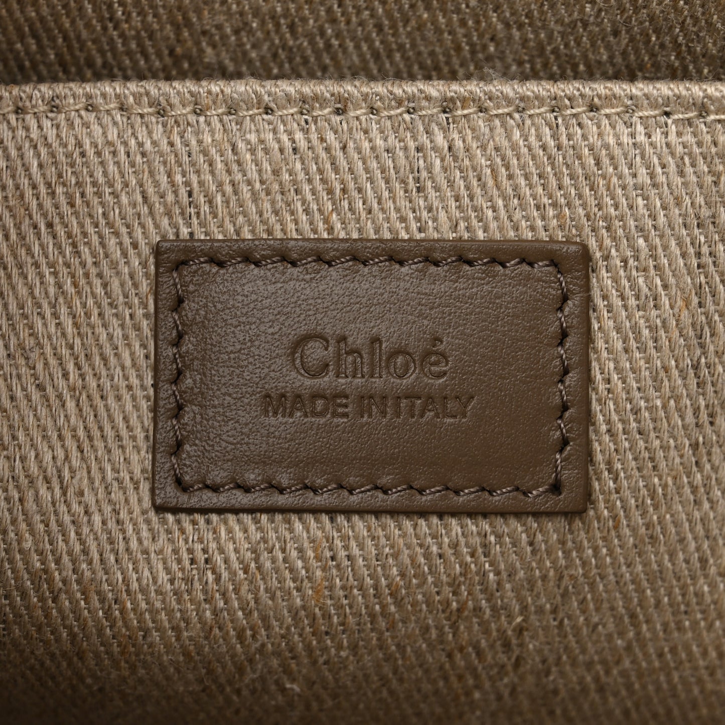 Calfskin Medium Woody Tote Army Green