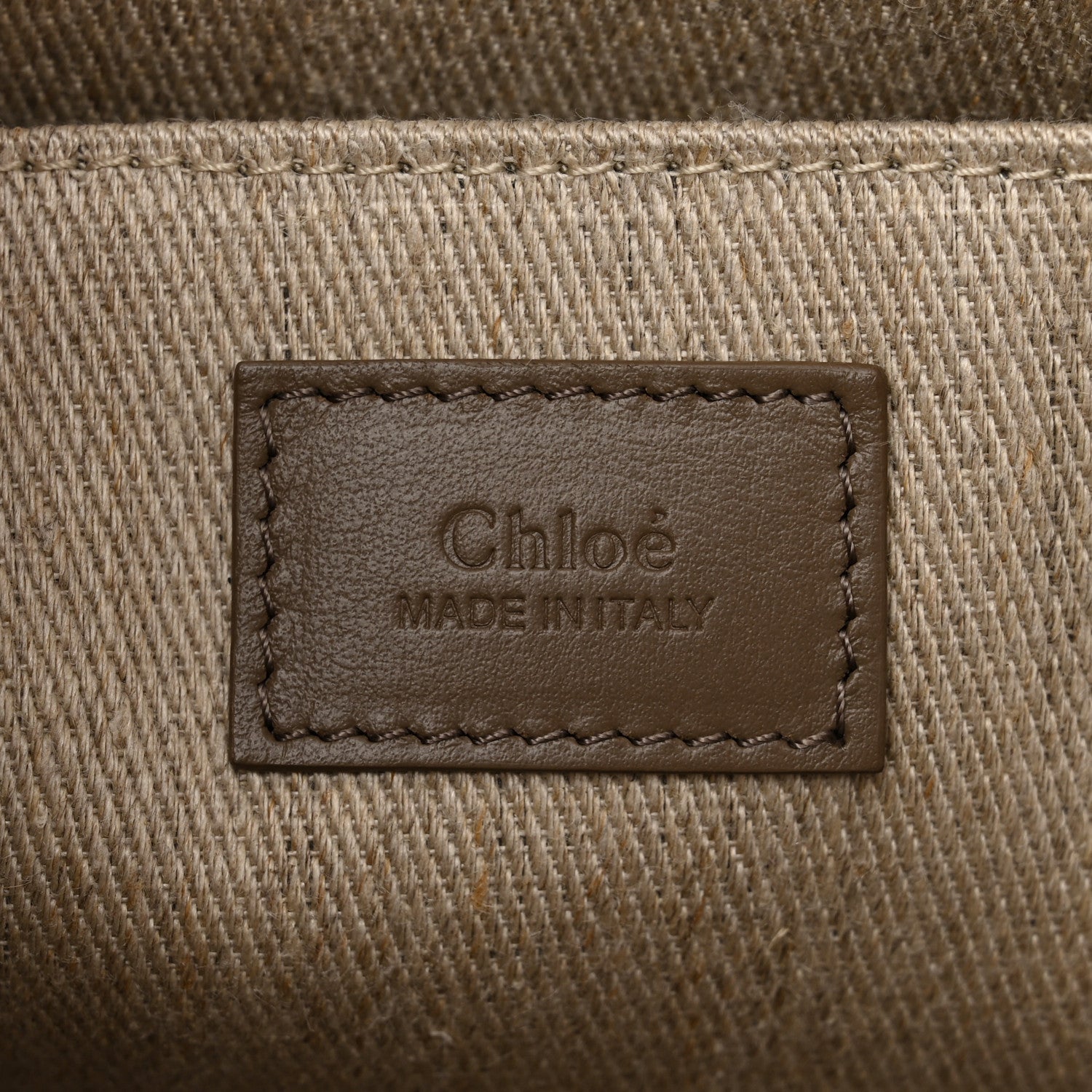 Chloe Calfskin Medium Woody Tote Army Green 6 of 10