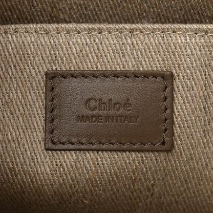 Chloe Calfskin Medium Woody Tote Army Green 6 of 10