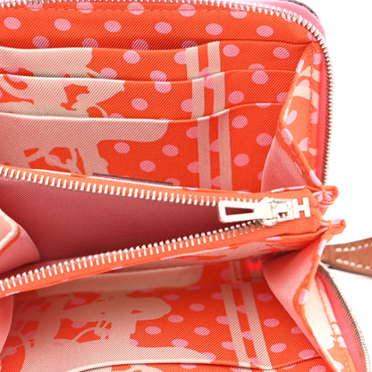Hermes Epsom Silk'In Compact Wallet Rose Azalee 5 of 9