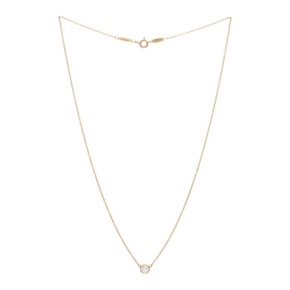 Tiffany 18K Yellow Gold Diamond .40ct Elsa Peretti Diamonds by the Yard Pendant Necklace 2 of 4