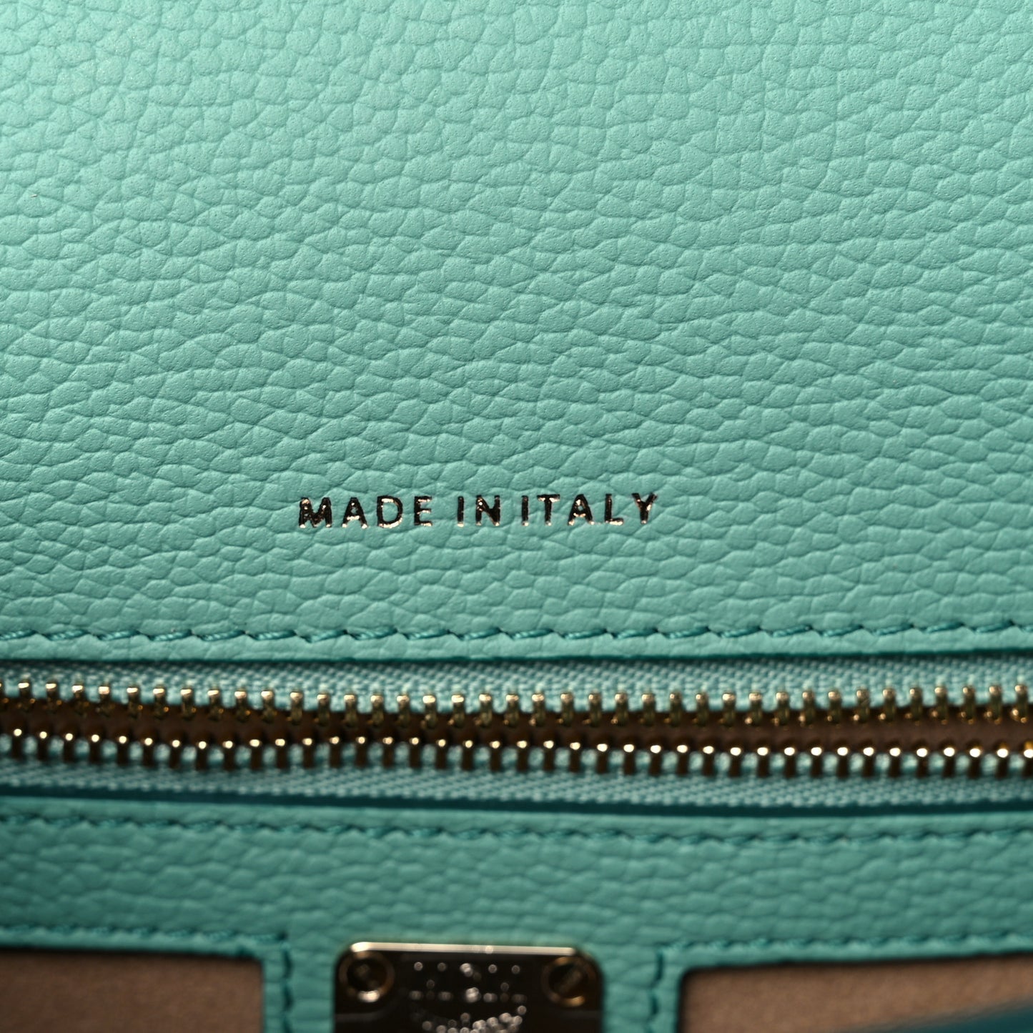 Grained Calfskin Small Studded Patricia Satchel Mint