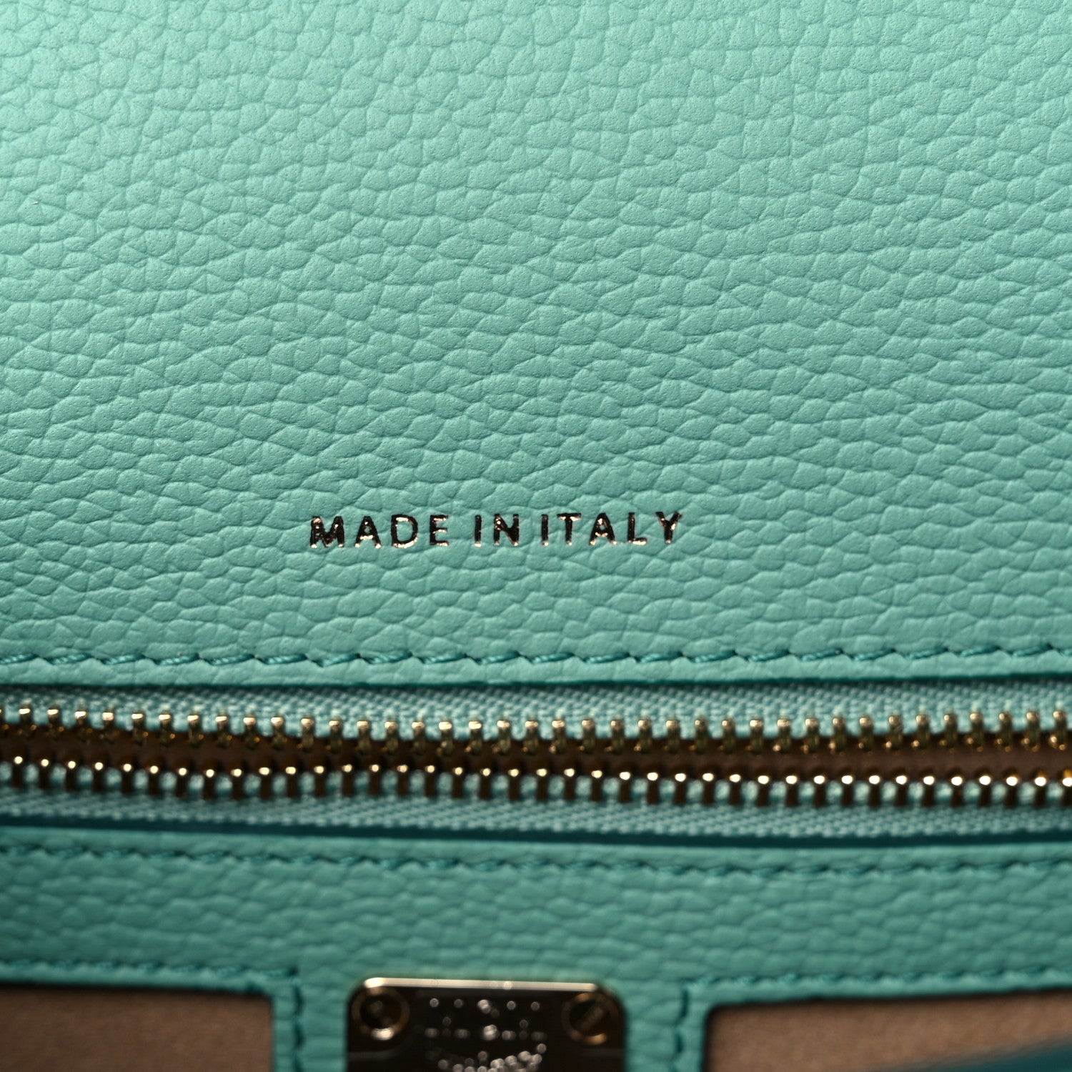 MCM Grained Calfskin Small Studded Patricia Satchel Mint 7 of 9
