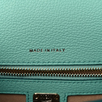 MCM Grained Calfskin Small Studded Patricia Satchel Mint 7 of 9