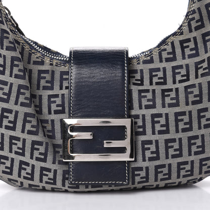 Fendi Zucchino Hobo Navy 9 of 9