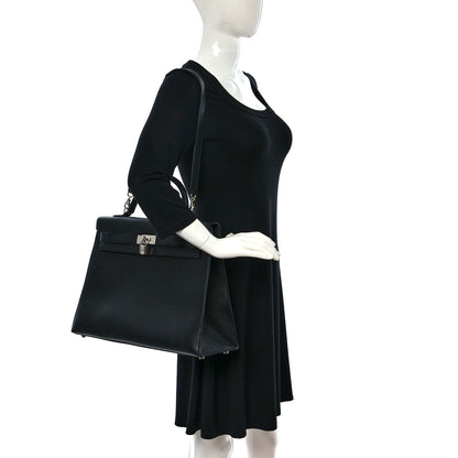 Hermes Epsom Kelly Sellier 40 Black 2 of 16