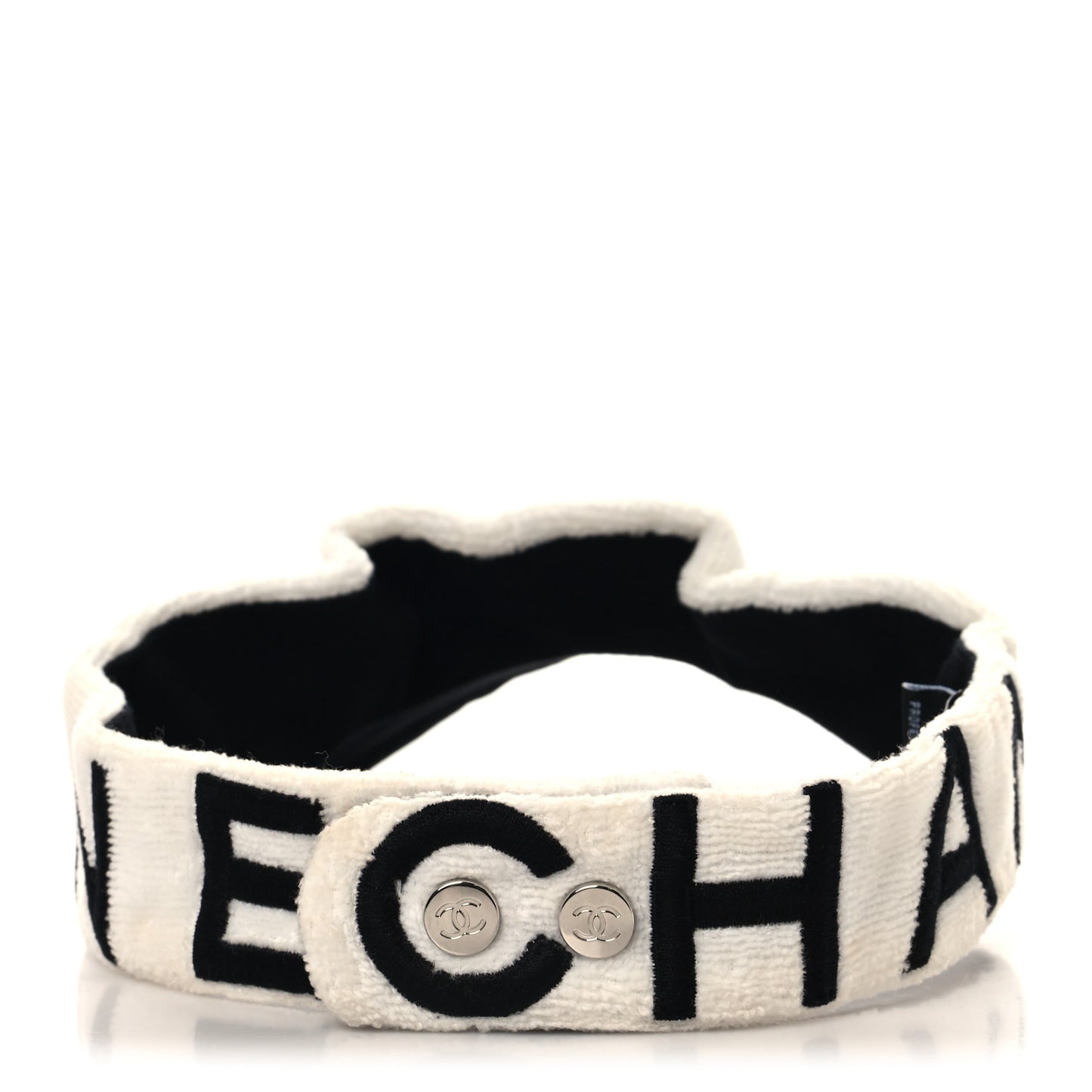 Terry Cotton Logo CC Visor  Ecru White