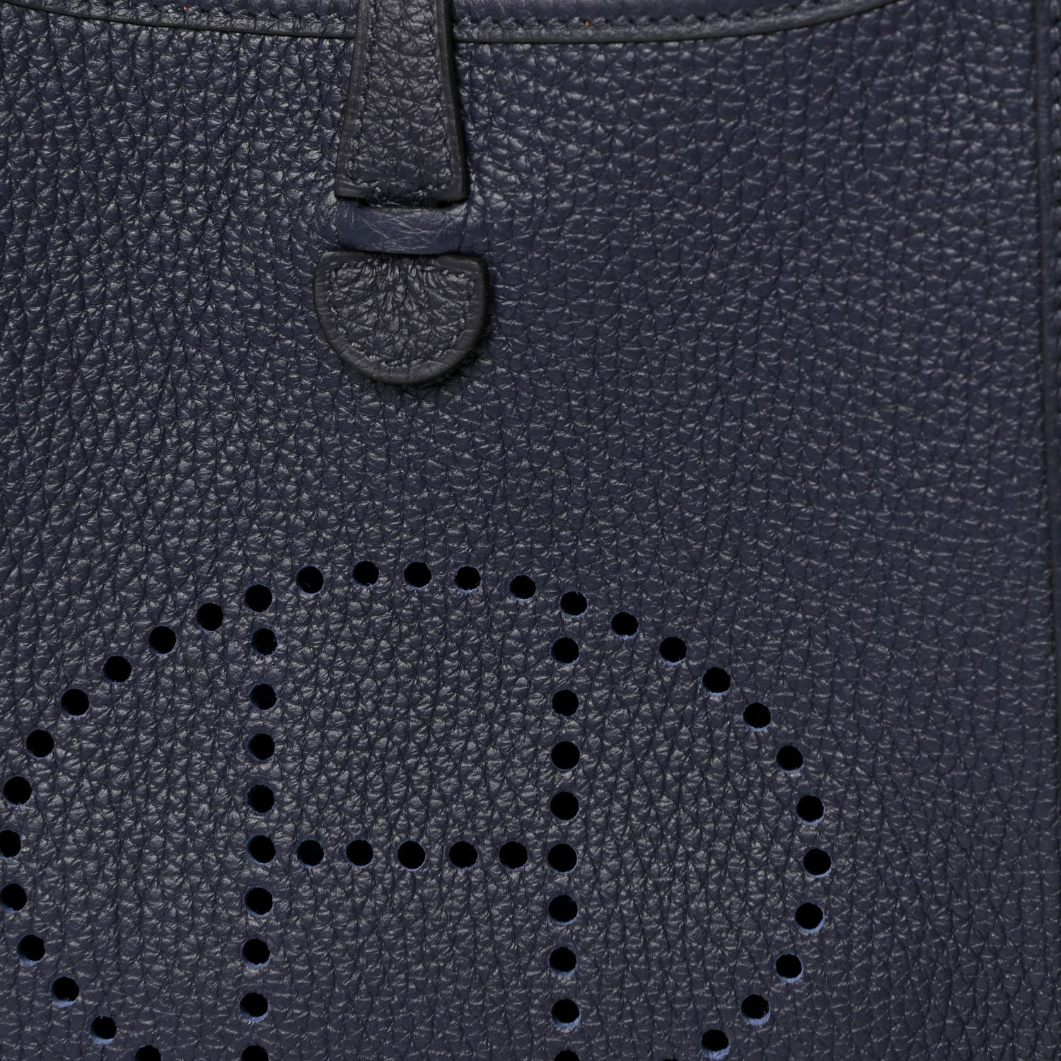 Hermes Taurillon Clemence Amazone Sangle Cavale Evelyne TPM Bleu Nuit Bleu Encre Cuivre 7 of 11