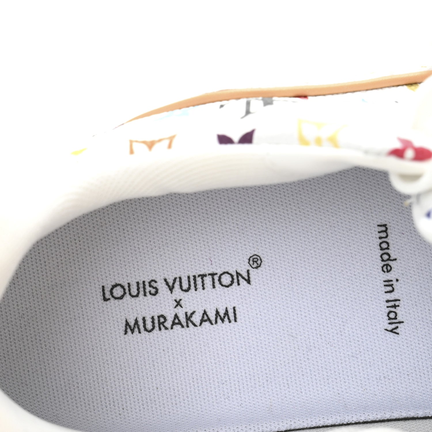 Louis Vuitton LV X TM Calfskin Monogram Multicolor Womens LV Trainer Sneakers 36 White 8 of 10
