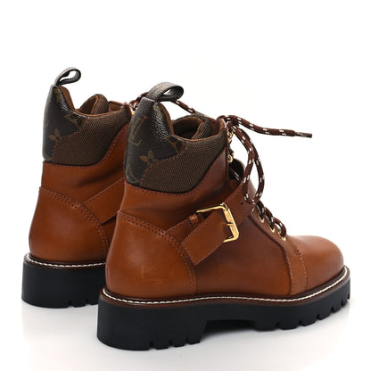 Louis Vuitton Calfskin Territory Ranger Combat Boots 36.5 Cognac 4 of 9