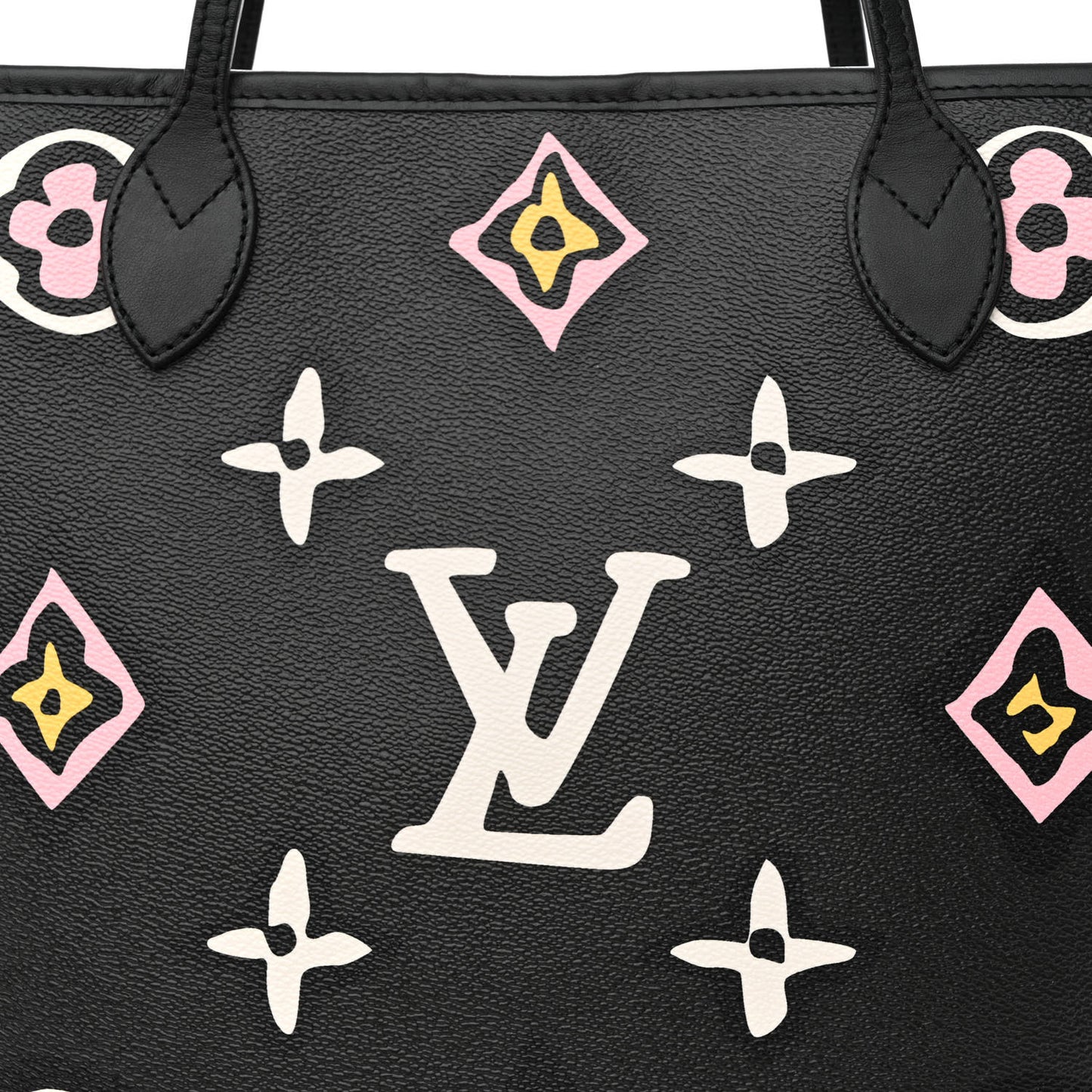 Monogram Giant Wild at Heart Neverfull MM Black