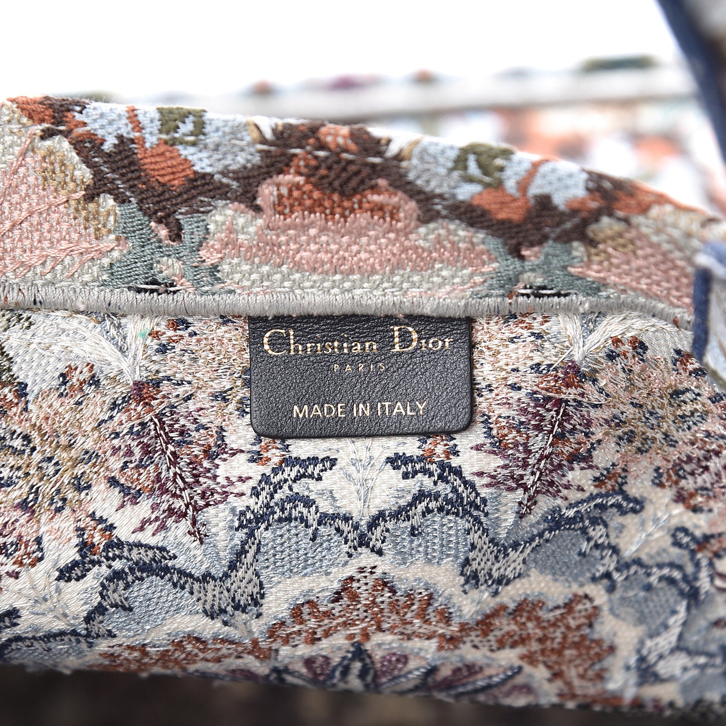 Canvas Embroidered KaleiDioroscopic Book Tote Multicolor
