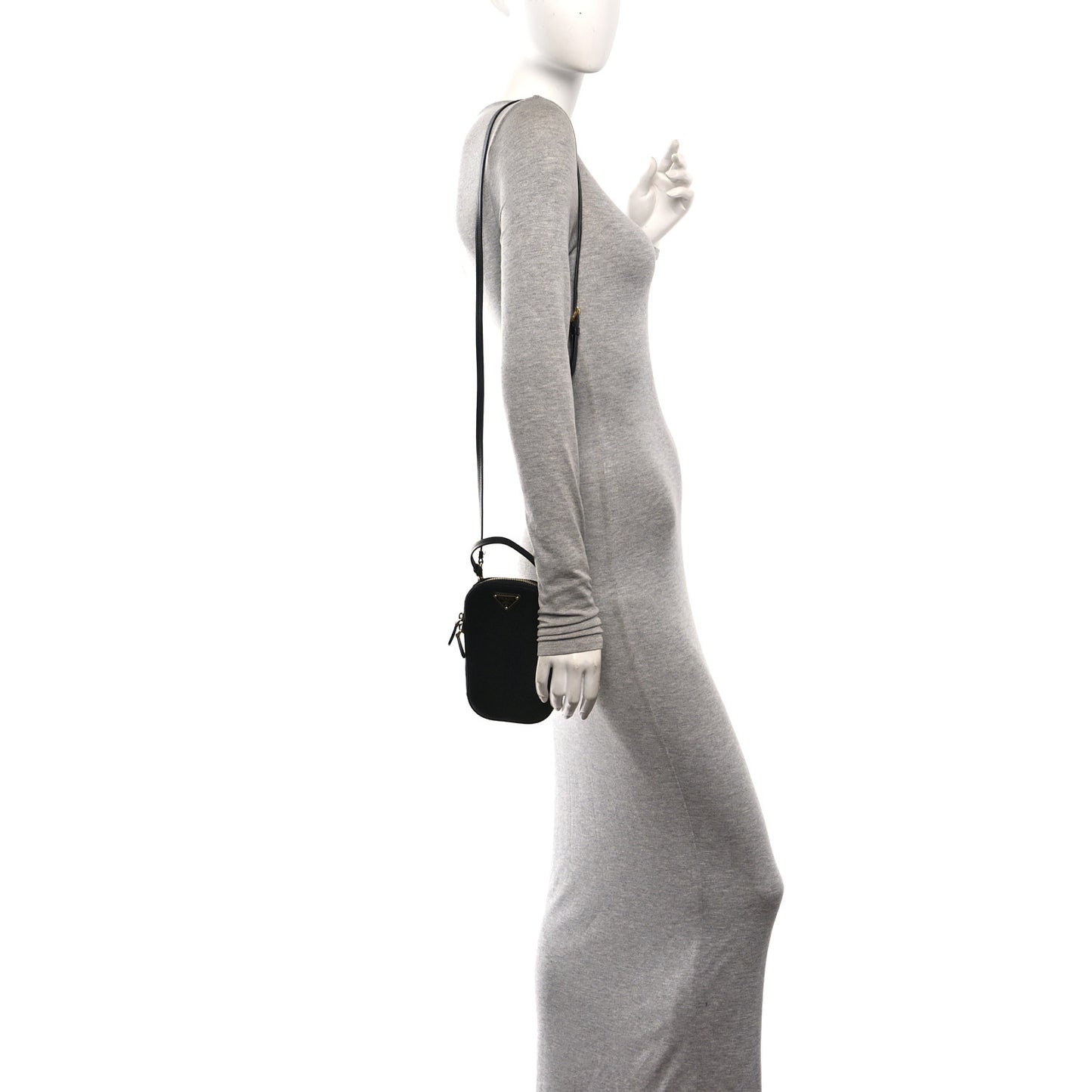Saffiano Mini Crossbody Bag Black