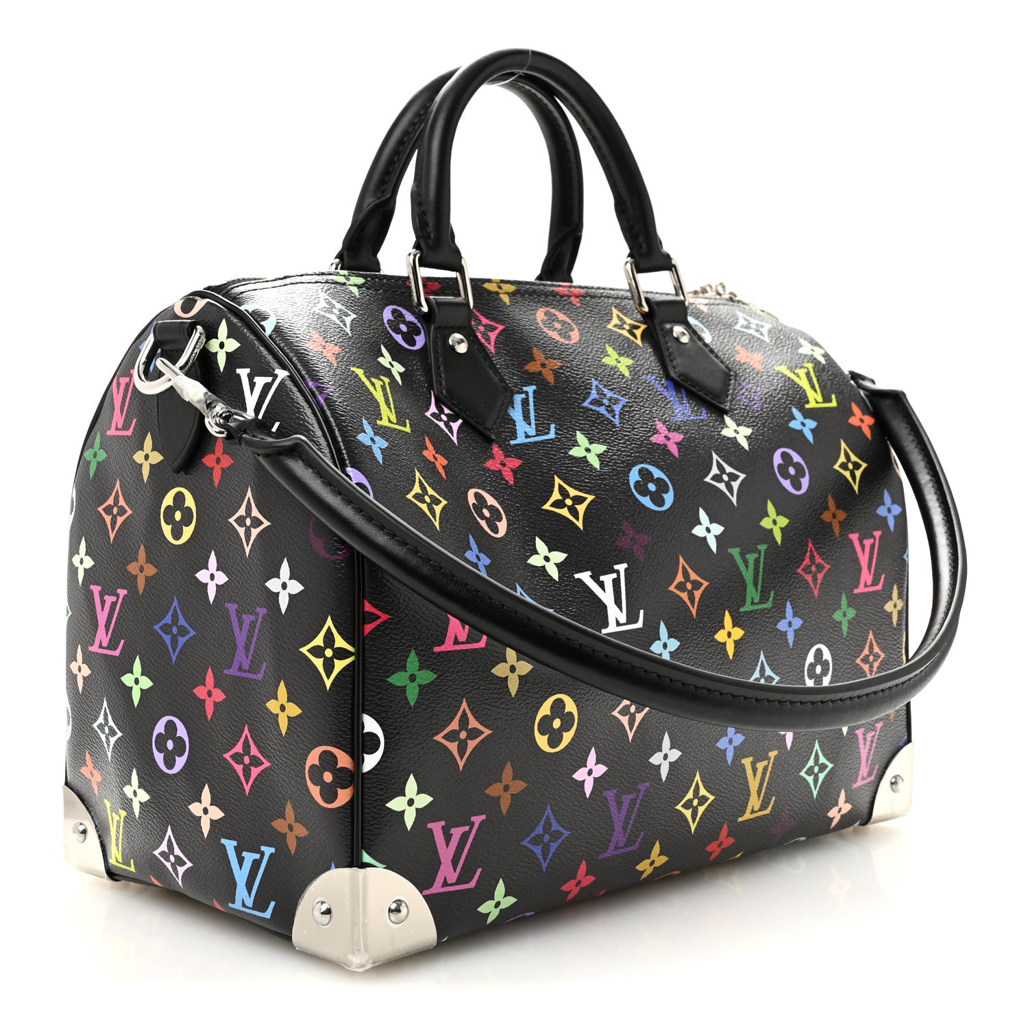 Louis Vuitton LV X TM Monogram Multicolor Speedy Soft 30 Black 3 of 9