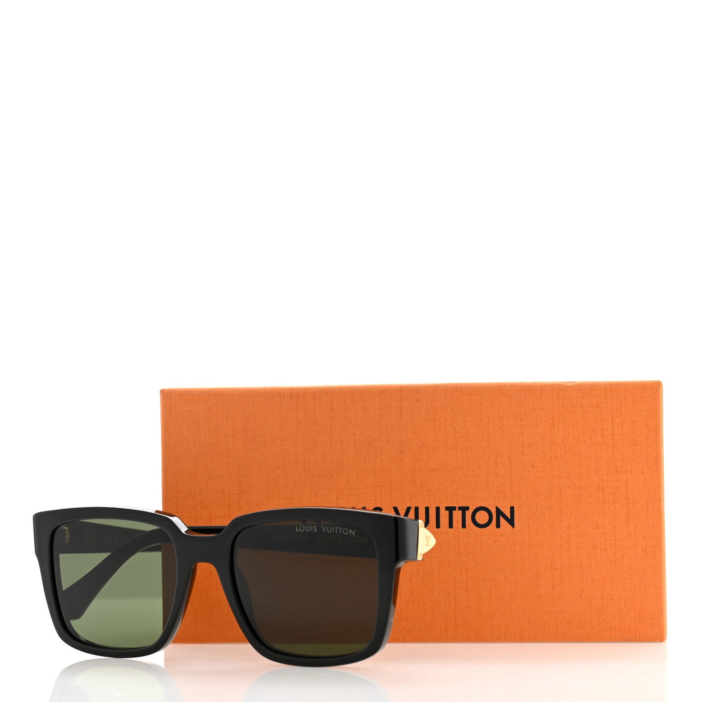 Acetate LV Square Sunglasses Z1692W Black