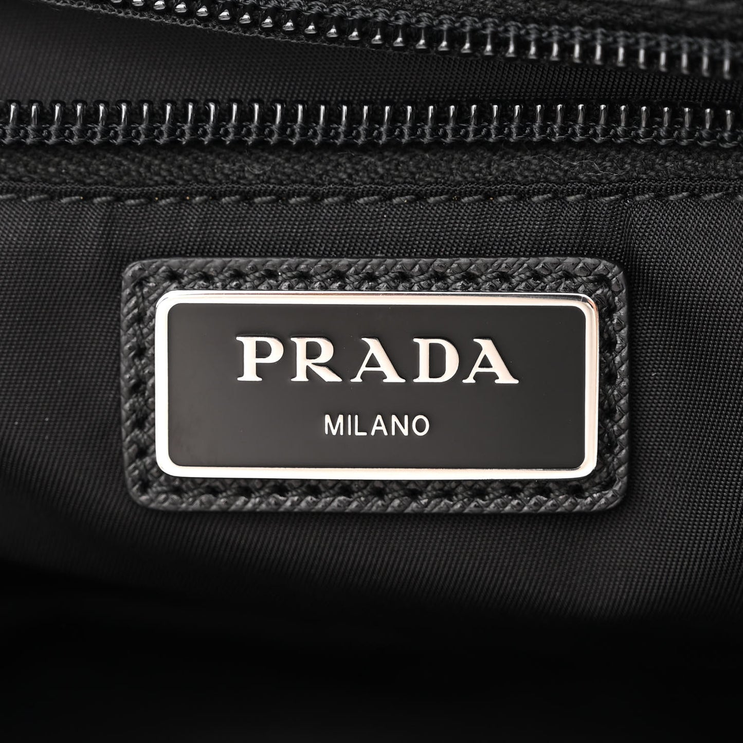 Tessuto Nylon Saffiano Belt Bag Black