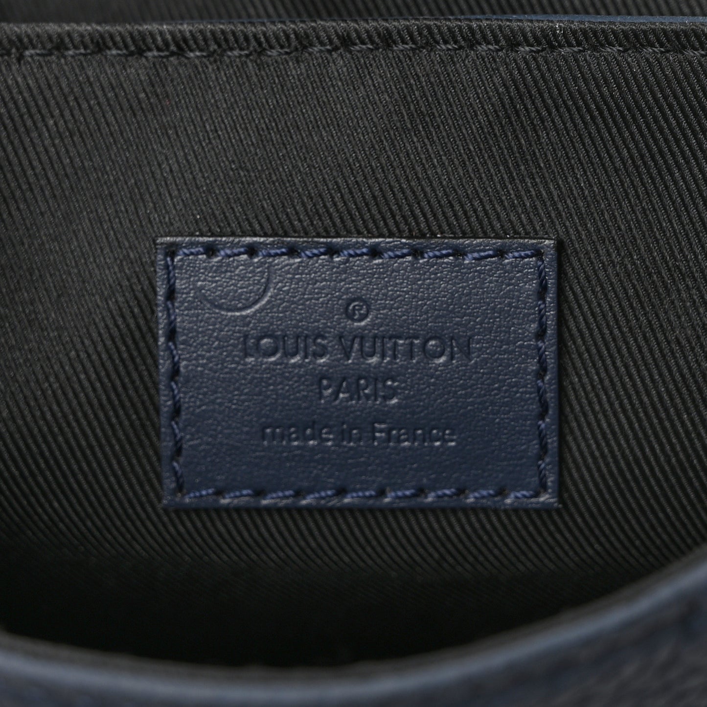 LOUIS VUITTON Taurillon Christopher XS Backpack Bleu Marine