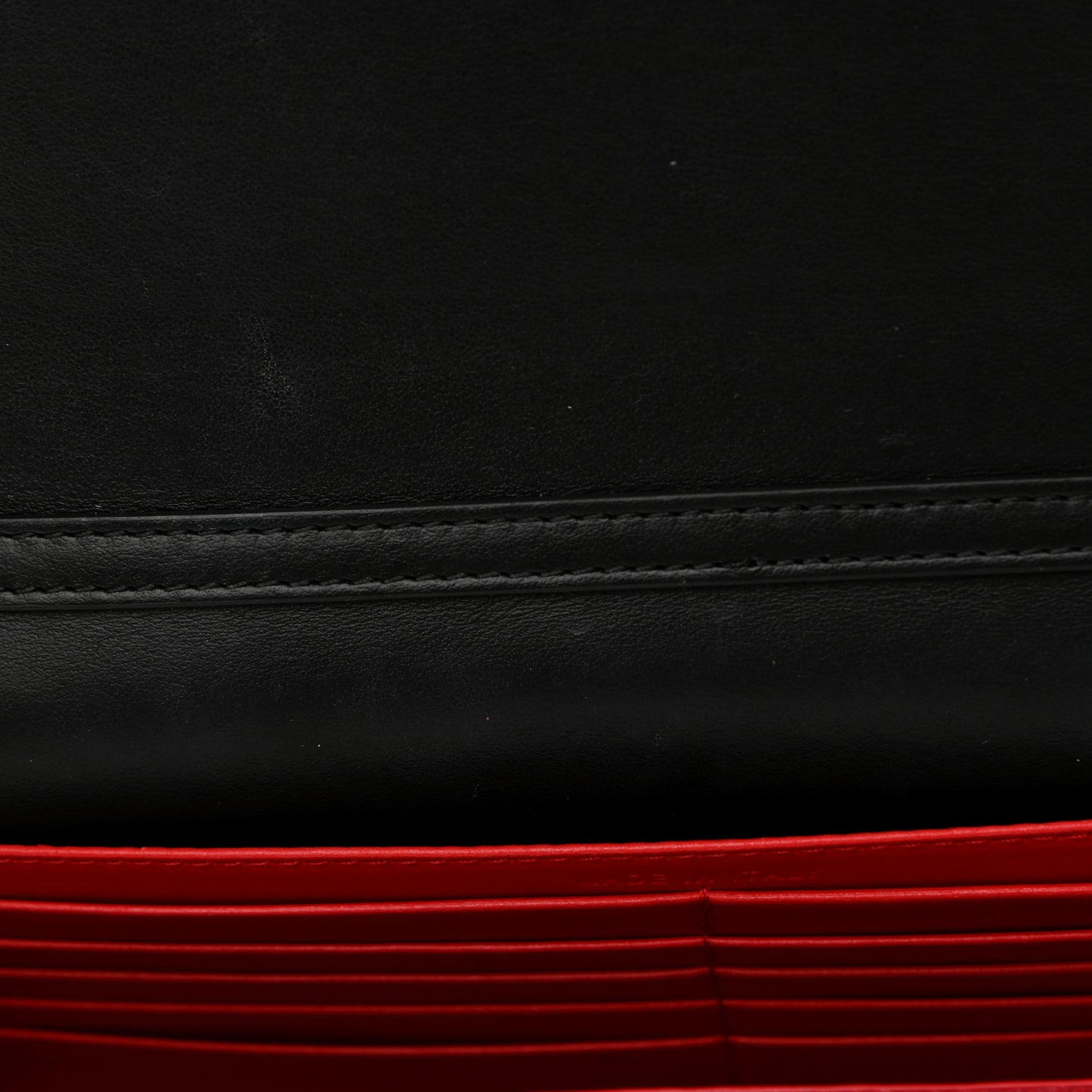Calfskin Patent Spikes Paloma Clutch Black