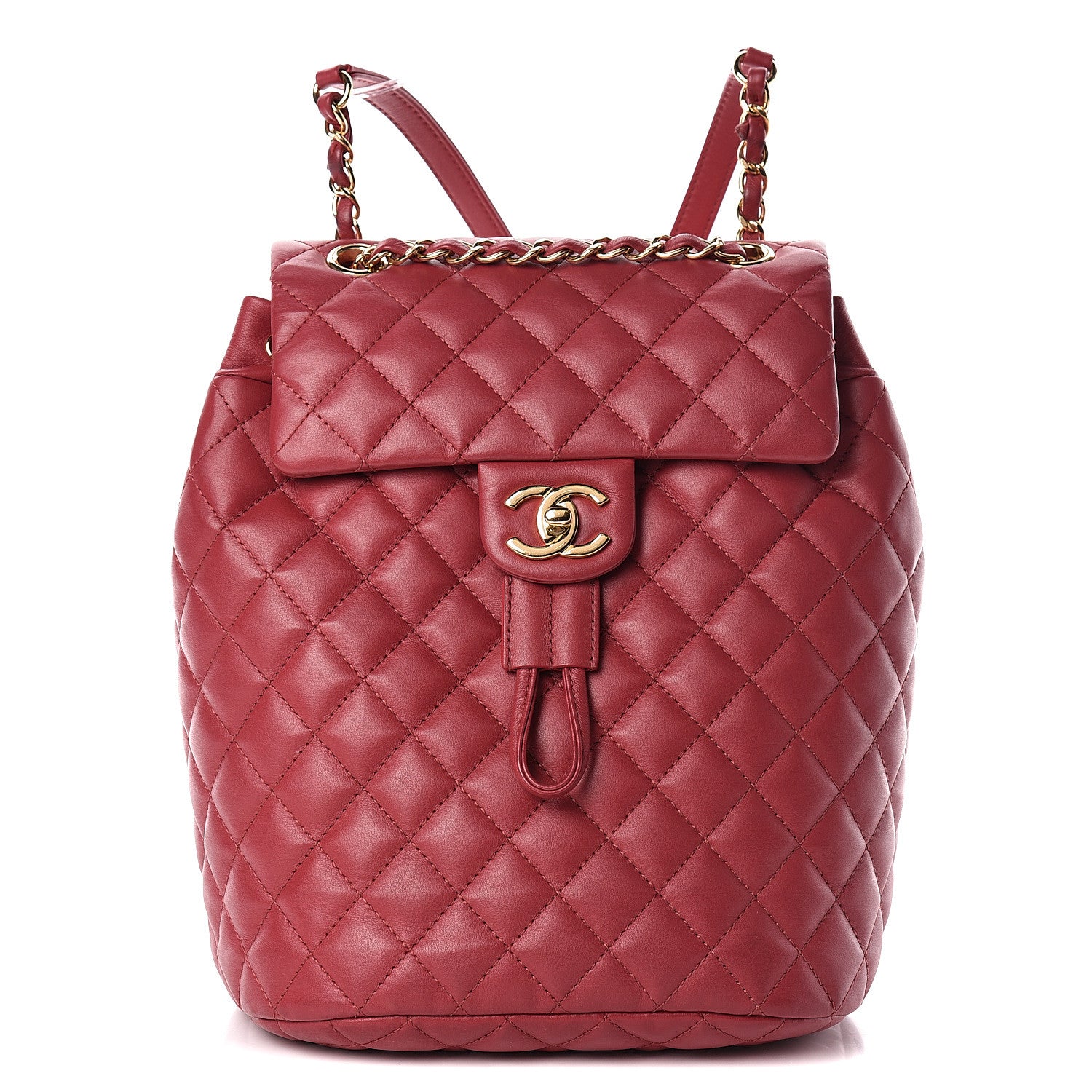 Chanel Lambskin Quilted Small Urban Spirit Backpack Red 1 of 11