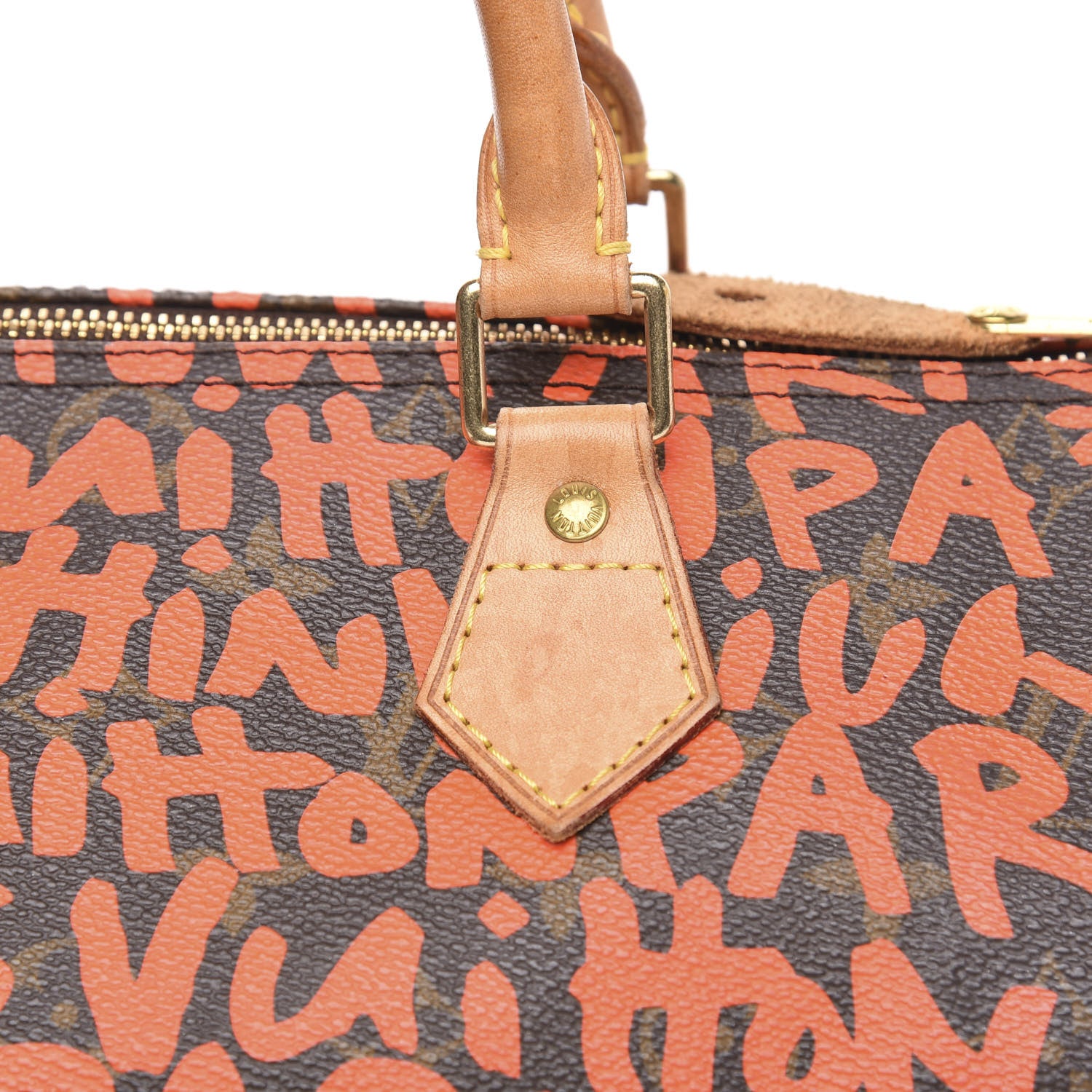 Louis Vuitton Monogram Graffiti Speedy 30 Orange 15 of 16