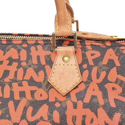 Louis Vuitton Monogram Graffiti Speedy 30 Orange 15 of 16