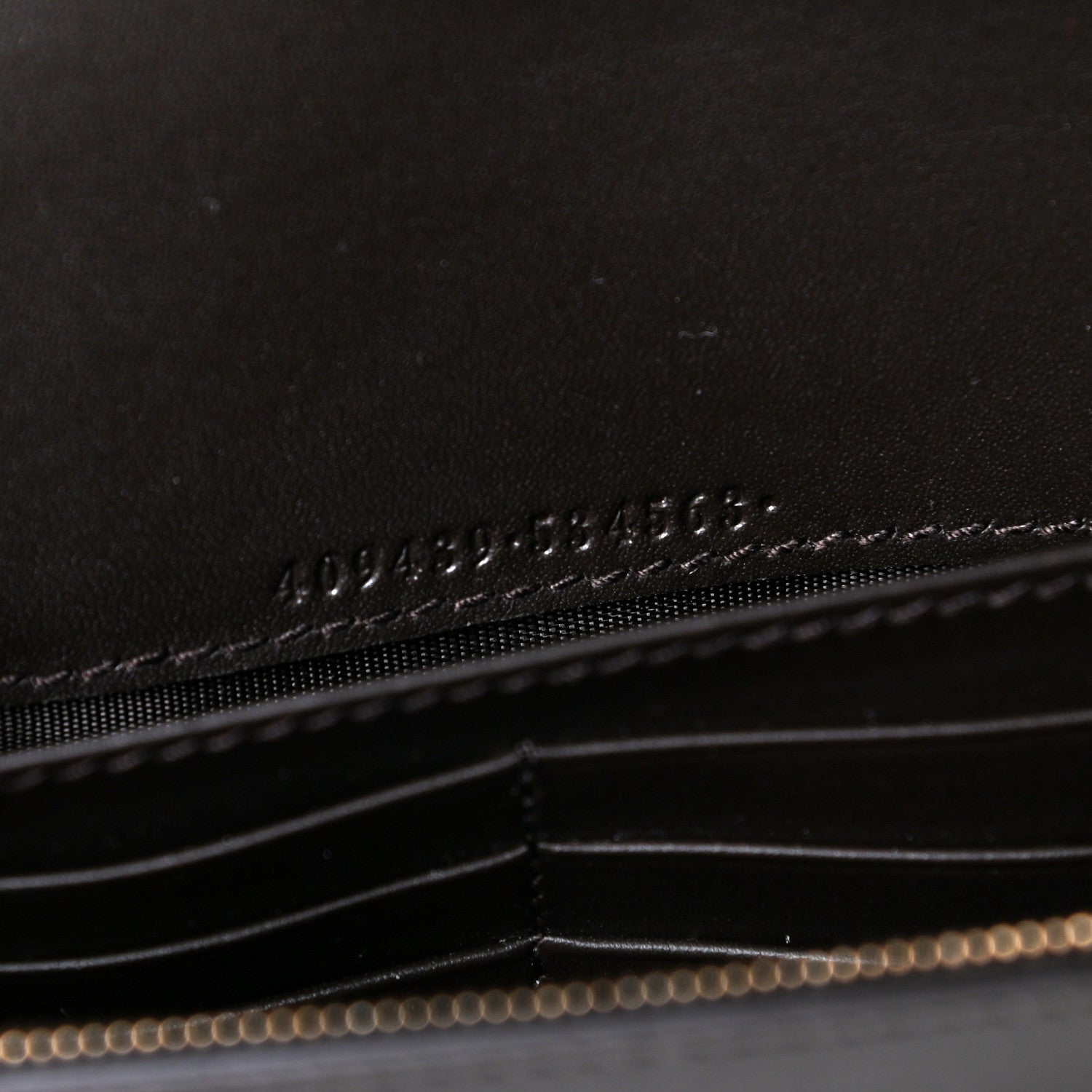 Gucci Monogram Web Strap Wallet Dark Brown 5 of 9