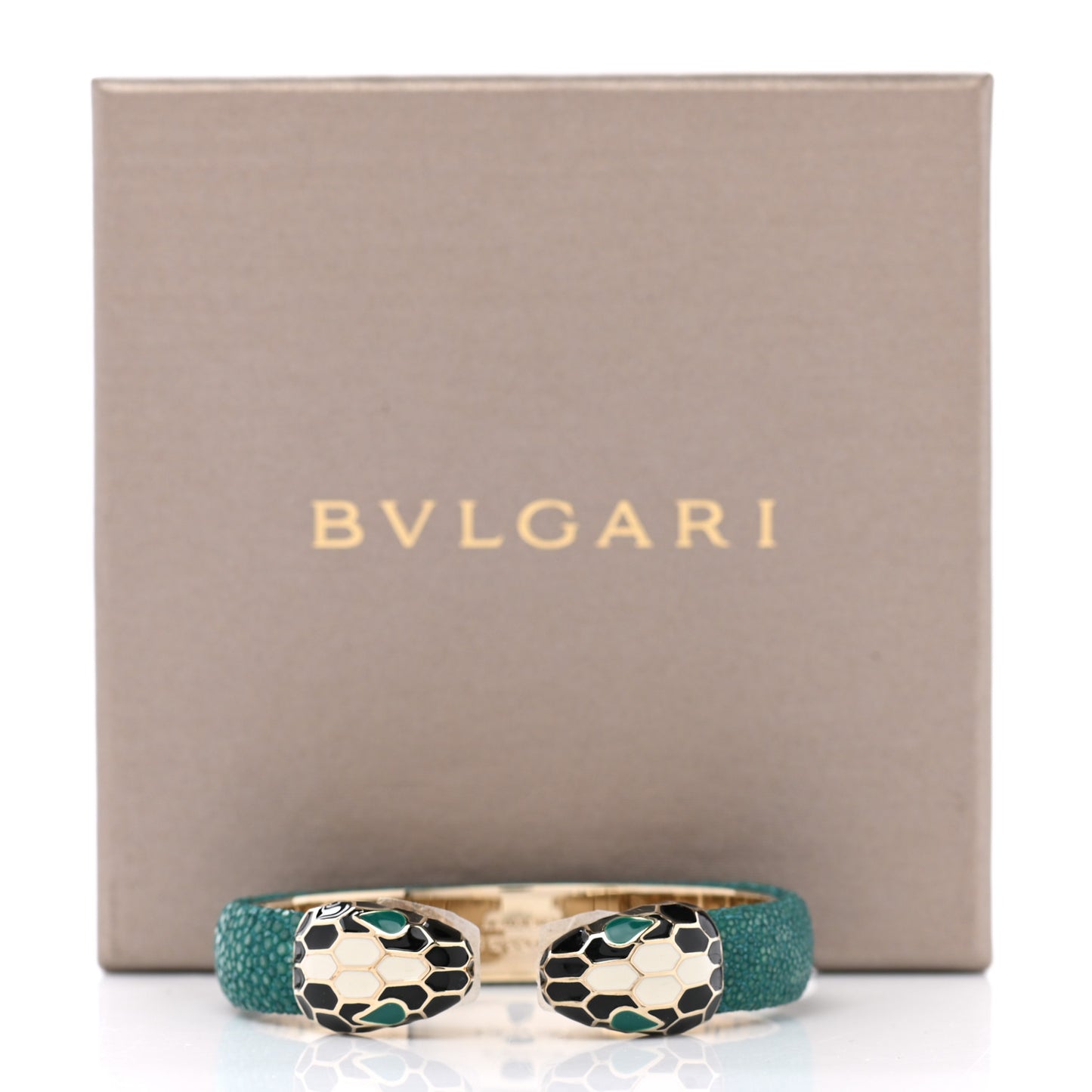 Galuchat Serpenti Forever Bracelet Green