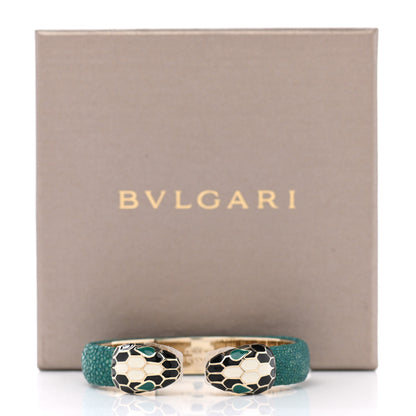 Bulgari Galuchat Serpenti Forever Bracelet Green 6 of 6