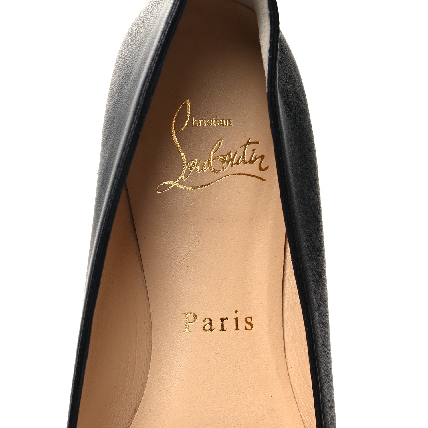 Christian Louboutin Shiny Nappa Ballalla Flats 37 Black 7 of 8