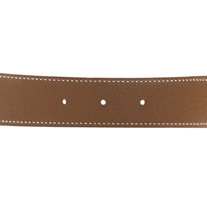 Hermes Swift Epsom 32mm H Belt 90 Rouge Casaque Gold 3 of 7