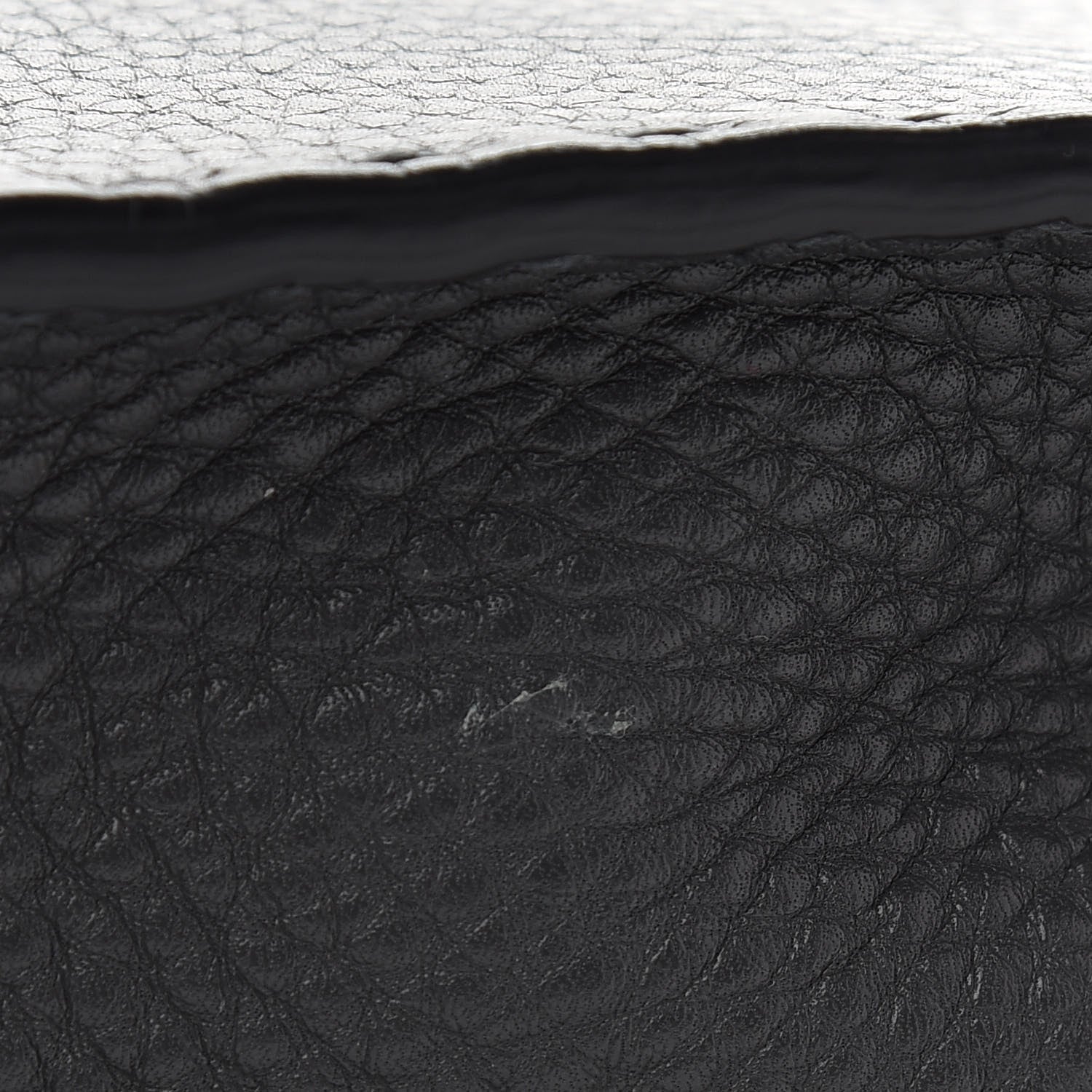 Fendi Cuoio Romano Lavorazione Selleria Stitch Gradient Mini Peekaboo Iconic Fit Satchel Asfalto Black White 9 of 9