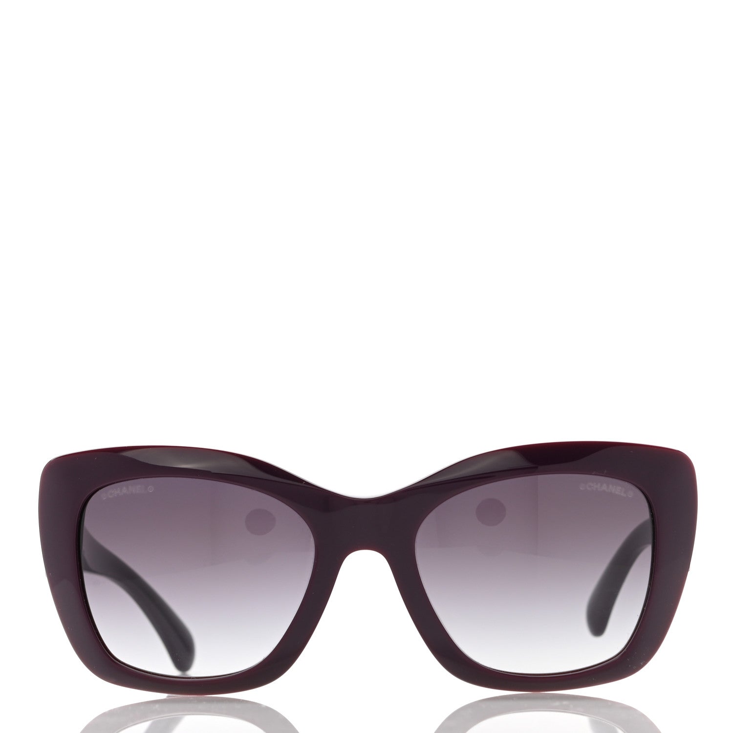 Chanel Acetate Square Sunglasses 71395 Purple 2 of 7